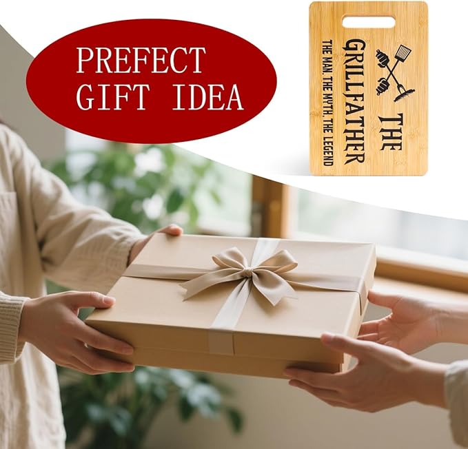 Gift for Dad from Son Daughter - 13" x 8.8"Inch Kitchen Wall Counter BBQ Decor & Use - Unique Dad Christmas Gift, Birthday Present for Father Who Have Everything