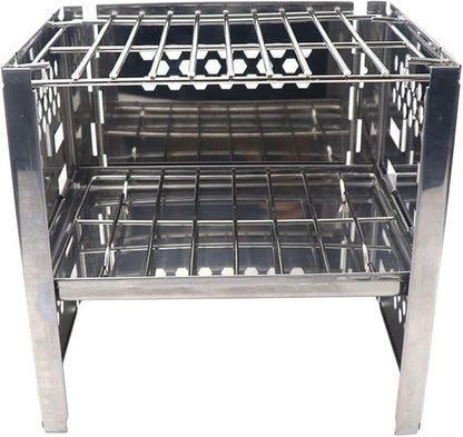 Mini Firewood Burner Tool Compact Bbq Stove for Garden Camping Hiking Charcoal Grill Folding Design