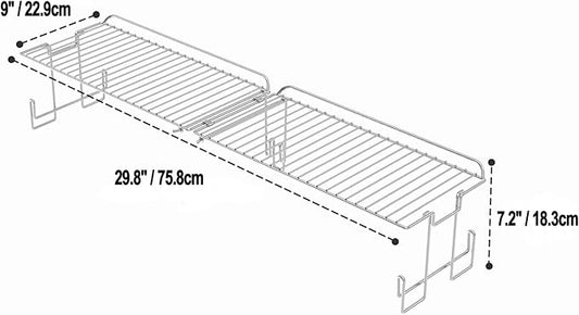 onlyfire Griddle Warming Rack for 28" Griddles, Keep Foods Warm and Create Extra Cooking Space