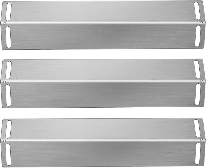 16 1/2 Inch Grill Heat Plates Shield Burner Covers BBQ Gas Grill Replacement Parts, Heat Tent for Charbroil 463211513, 463211514, 463211512, BBQ Grillware GGPL-2100, GGPL2100, Smoke Canyon