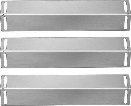 16 1/2 Inch Grill Heat Plates Shield Burner Covers BBQ Gas Grill Replacement Parts, Heat Tent for Charbroil 463211513, 463211514, 463211512, BBQ Grillware GGPL-2100, GGPL2100, Smoke Canyon