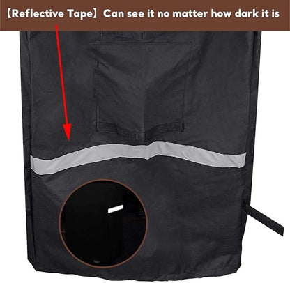 Uniflasy Grill Cover Compatible with Camp Chef 24 Pellet Grills, 600D Waterproof Smoker Cover for Woodwind Pro 24, DLX 24, SmokePro PG24 PG24LS PG24S PG24SE PG24LTD, Anti-UV Windproof BBQ Cover