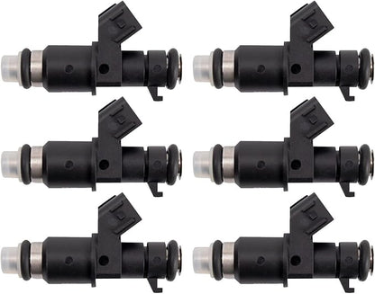 TRQ Fuel Injector Set | For 2004-2008 TL 2003-2007 Honda Accord 2005-2017 Odyssey 2005-2011 Pilot 2006-2014 Ridgeline 2004-2007 Saturn Vue