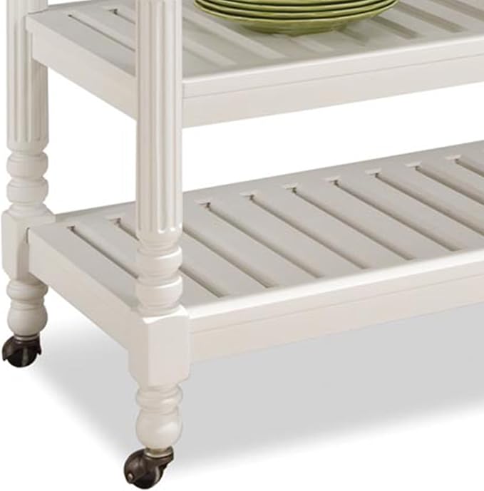 Homestyles General Line Off-White Mobile Kitchen Cart