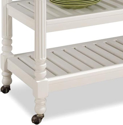 Homestyles General Line Off-White Mobile Kitchen Cart