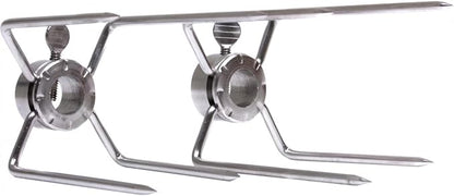 Fire Magic Rotisserie Meat Forks 3613, Set of 2 Heavy Duty Gas Grill Rotisserie Kit Spit Prong, Nickel Plated, Fits Elite, Monarch, Regal I and Regal II BBQ Grills