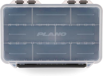 Plano StowAway 3600 Deep Stow Tackle Box with Corrosion-Preventive Rustricor, Single Latch Design, Transparent DuraView Lid, Stackable Storage for Fishing Bait, Lures and Gear