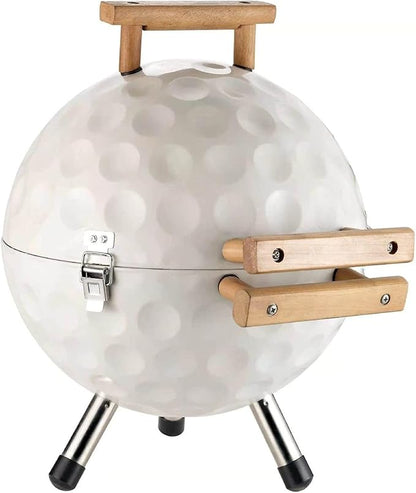 Foldable Bbq Stainless Steel Grill Portable Kettle Charcoal Grill, Smoked BBQ with Stand, Table Top Barbecue for Outdoor