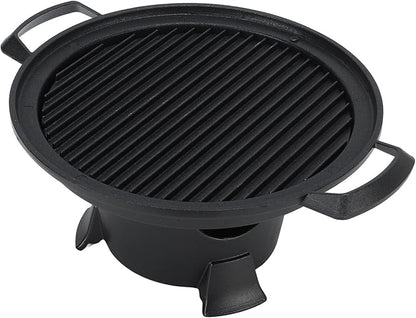 Cast Iron Hibachi Nonstick Die Cast Aluminum Japanese Tabletop Portable Charcoal Grill, Easy to Carry and Assemble, Japanese BBQ Grill Stove for Home Picnic, Camping