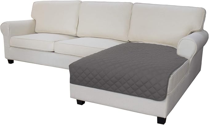 Easy-Going Sectional Couch Covers for Dogs L Shape Sofa Cover Reversible Sofa Slipcover Chaise Lounge Cover Furniture Protector Cover for Pets Dog Cat (42 x 52 inches, Gray/Gray) | Soft Sofa Slipcover For Dogs, Fits Left/Right Chaise Lounge Protector, ...