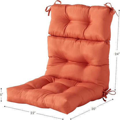 Greendale Home Fashions Sunrise 44'' x 22'' Outdoor High Back Chair Cushion