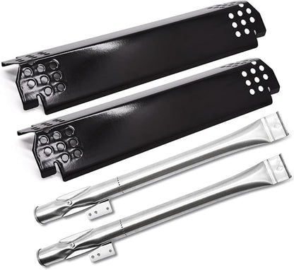 Hiorucet Grill Replacement Parts for Nexgrill 2 Burner 720-0864, 720-0864M Grill Models. Grill Heat Plates and Burners Replacement for Nexgrill 720-0864R, 720-0830H.
