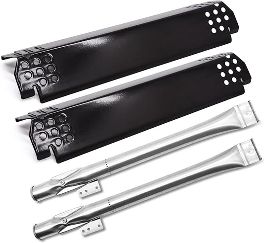 Hiorucet Grill Replacement Parts for Nexgrill 2 Burner 720-0864, 720-0864M Grill Models. Grill Heat Plates and Burners Replacement for Nexgrill 720-0864R, 720-0830H.