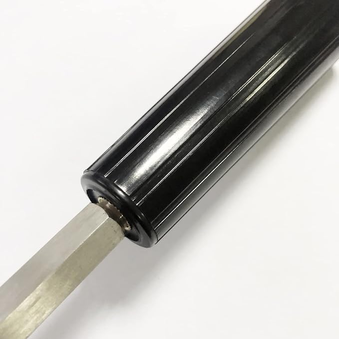 Premium Insulated Grill Rotisserie Spit Rod Handle with Ring, Compatible with Blaze Bull and Many Grill Brands, Fits: 1/2 Inch(12mm) Hexagon & Round Spit Rod