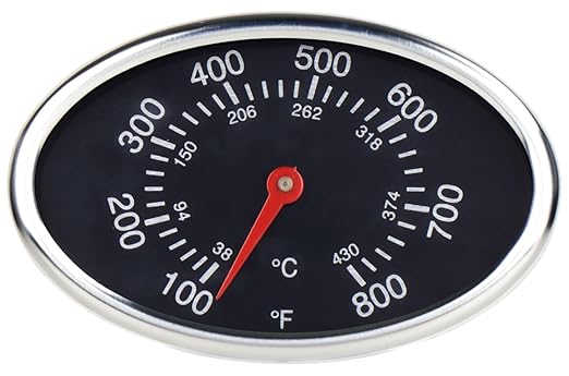 Grill Thermometer Replacement for Nexgrill 720-0830H 720-0830D 720-0888 720-0679 Replacement Parts, Brinkmann 810-1455-S 810-3821-S, Members Mark 720-0586A Kenmore 122.16431010 Replacement Thermometer