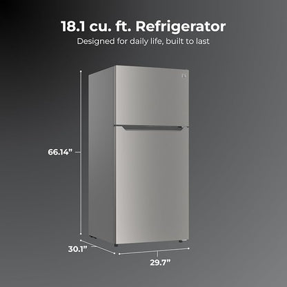 Kenmore 18.1 cu. ft. 30" Wide Top Mount Refrigerator - FPR Metallic Steel