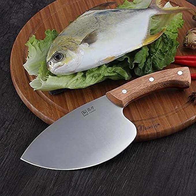 TIJERAS Seafood Market Aquatic Fish Knives Professional Tool Kitchen Knife Sharp Slaughter Fish Special Knife Meat Cleaver, Gifts for Men Women