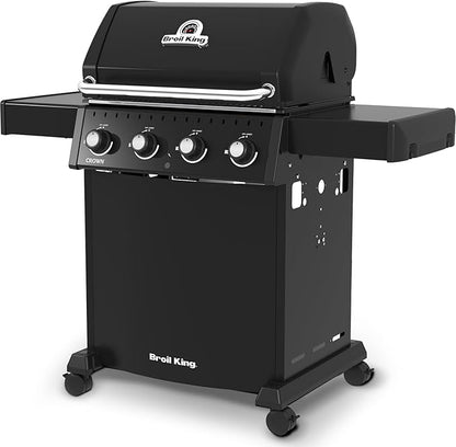 Broil King, 865054, Crown 410, Liquid Propane (LP), 4-Burner, Black-410