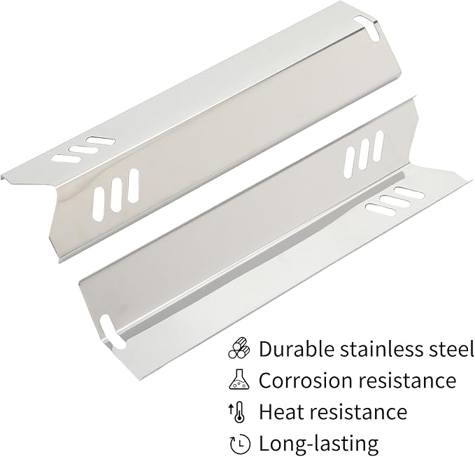 Grill Replacemen Parts for Outdoor Gourmet 6 Burner Gas Grill GR2205720-OG-00 FSOGBG1108 GR2205723-OG-00 162193 GR2205501-OG-00 GR2323101-OG-00 Flame Tamer Heat Plates Burner Tubes