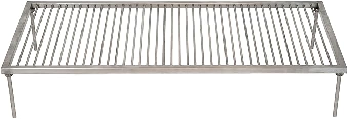 Argentina Stainless steel & Iron grill asado parrilla BBQ 100x50cm / 39.3x19.6in (Large)