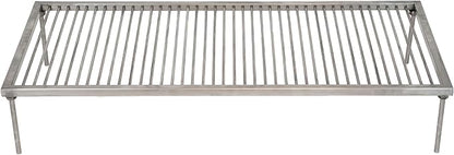 Argentina Stainless steel & Iron grill asado parrilla BBQ 100x50cm / 39.3x19.6in (Large)