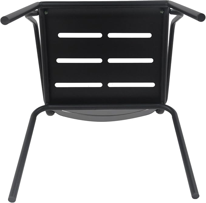 Christopher Knight Home Jodi Outdoor Bistro Set, 3-Piece Bistro Table and Chairs Set of 2, Patio Furniture Set with Iron Frame, Patio Conversation Set for Poolside/Garden Cafeteria, Matte Black