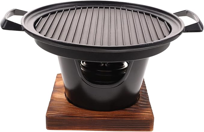 Joebo 1 Set Mini Rotisserie Indoor Charcoal Grill Indoor Outdoor Grill Portable Charcoal Grill Outdoor Grill Pan Roaster Portable Grill Outdoor Cooking Accessories Grilling Accessories, Black