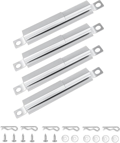 Hisencn 4 Pack 304 Stainless Steel Carryover Tubes - Universal Gas Grill Crossover Tube Replacement for Charbroil, Nexgrill 5-Burner & Most 4-5 Burner Grills