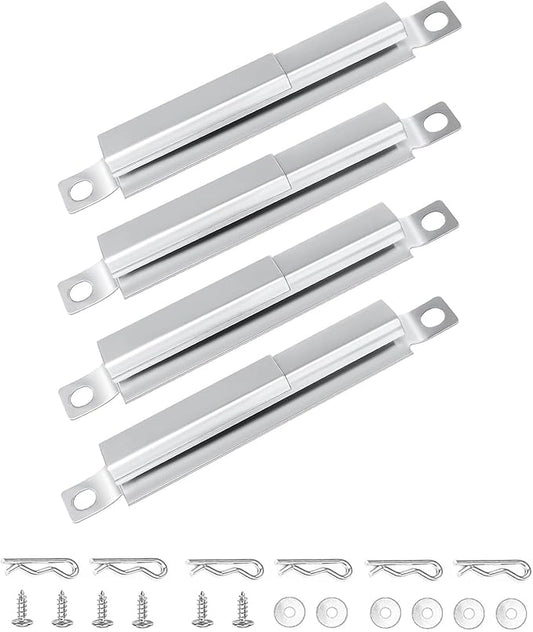 Hisencn 4 Pack 304 Stainless Steel Carryover Tubes - Universal Gas Grill Crossover Tube Replacement for Charbroil, Nexgrill 5-Burner & Most 4-5 Burner Grills