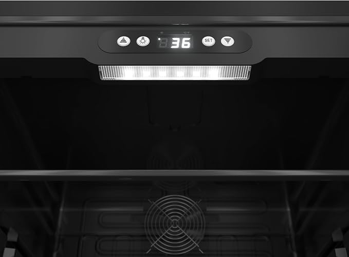 KoolMore 17 Inch Beverage Refrigerator, 2.5 Cu. Ft. Fridge Cooler, 70 Can Glass Door Drink Fridge for Dorm, Bedroom, Office, Bar, Retail Display, ETL Listed