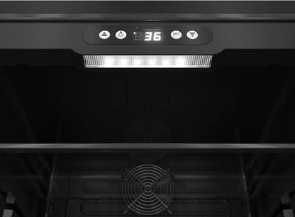 KoolMore 17 Inch Beverage Refrigerator, 2.5 Cu. Ft. Fridge Cooler, 70 Can Glass Door Drink Fridge for Dorm, Bedroom, Office, Bar, Retail Display, ETL Listed