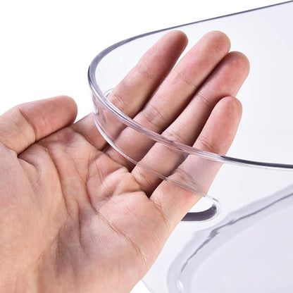 OBTANIM Clear Acrylic Ice Buckets Large Champagne Drink Cooler Storage Ice Tub with Scoops for Beer Cocktails Wine Beverage Home Parties Bar Cooling Supplies