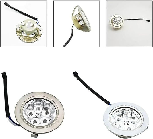 Compatible for Range Hood LED Lamp | 2-pack 220V round stainless light