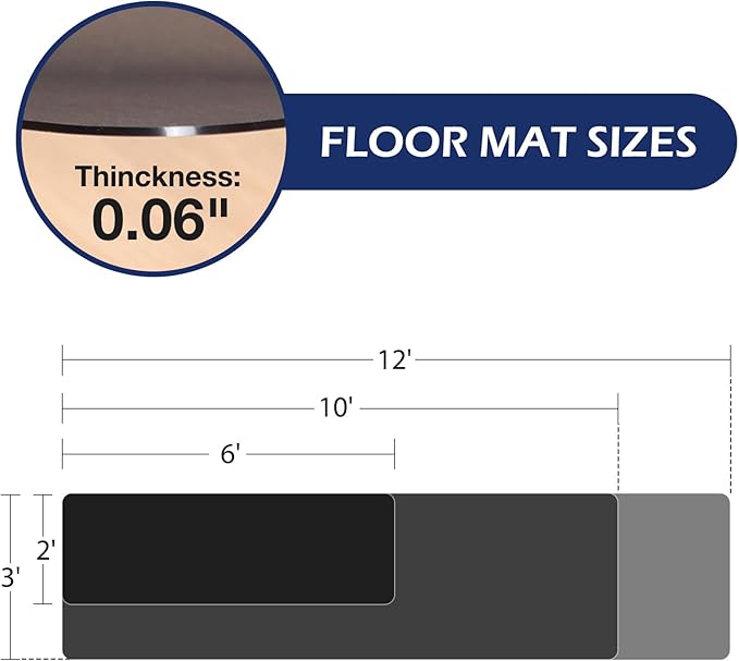 SALLOUS Runner Rug for Hallway, 2' X 6' Plastic Floor Mat for Entryway, Area Rug for Living Room, Non-Slip Waterproof Kitchen Mat, Indoor Outdoor Floor Mat for Home (Semi-Transparent Black)