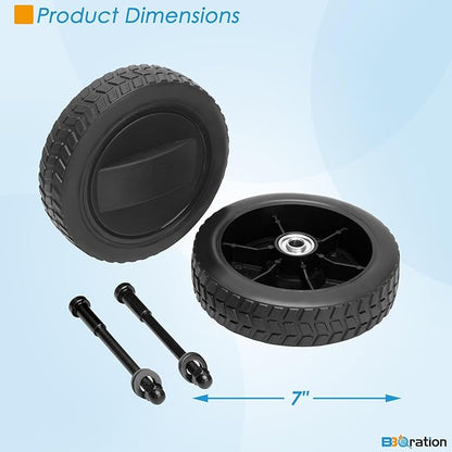 KIT0138 Grill Wheel for Traeger Pro Series 22 & 34, Pro 575/780, Eastwood 22 & 34, Bronson 20, KIT0138 Replacement Wheel for Traeger Stationary Wheels, Black