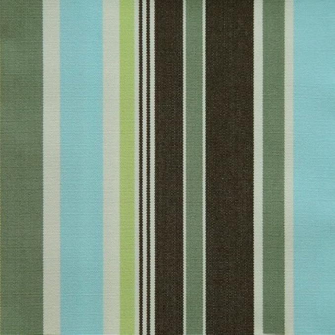 Indoor Outdoor High Back Chair Cushions Replacement Patio Chair Seat Cushions Set of 4 Green/Coffee/Blue Stripe