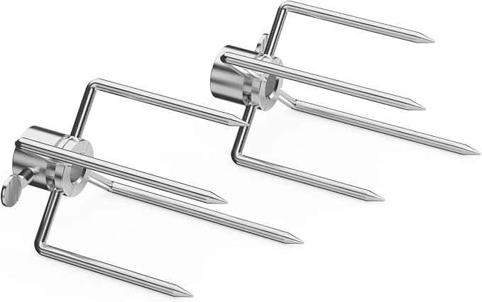 onlyfire Universal Grill Rotisserie Kit with 37"×1/2" Hexagon Spit Rod | Stainless Steel 110V Electric Motor, Does Not Fit Weber Gas Grills