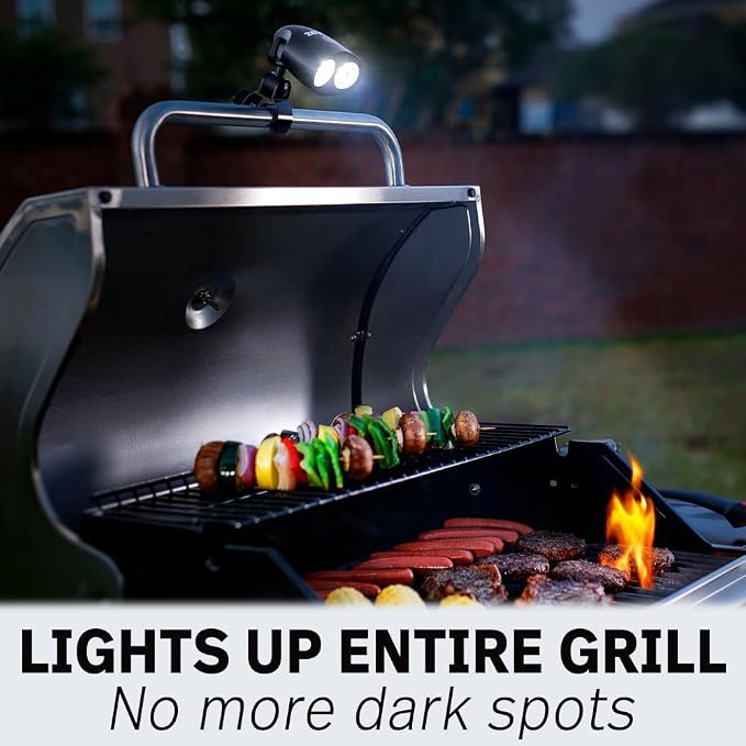 Sirius 1.0 Barbecue Grill Light for Outdoor Grill – Bright LED Smoker & BBQ Accessories– Essential BBQ Grilling Lights – Best for Outdoor Grilling at Night for Weber, Traeger, Blackstone Griddle