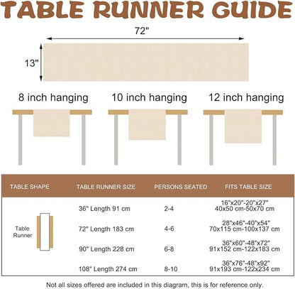Barbecue Dining Table Runner, Summer BBQ Grill Tools Hot Dog Steak Sauce Burlap Kitchen Decoration, Cook Out Smoke Sizzle Indoor Outdoor Home Decor Party Supply 13 x 72 Inches