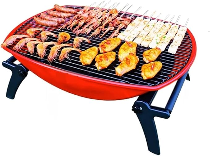 Outdoor Picnic Charcoal Grill Foldable BBQ Grill for Outdoor Barbecue Grill Campers Barbecue Travel Park Beach Outdoor Grill