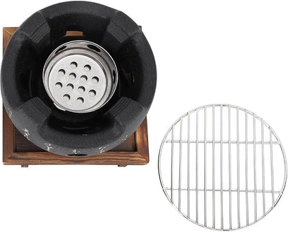 RiToEasysports Portable Charcoal Grill,Compact Japanese Style Multifunctional Outdoor Cooking Stove for Vegetables Skewers Camping Backyard Picnics