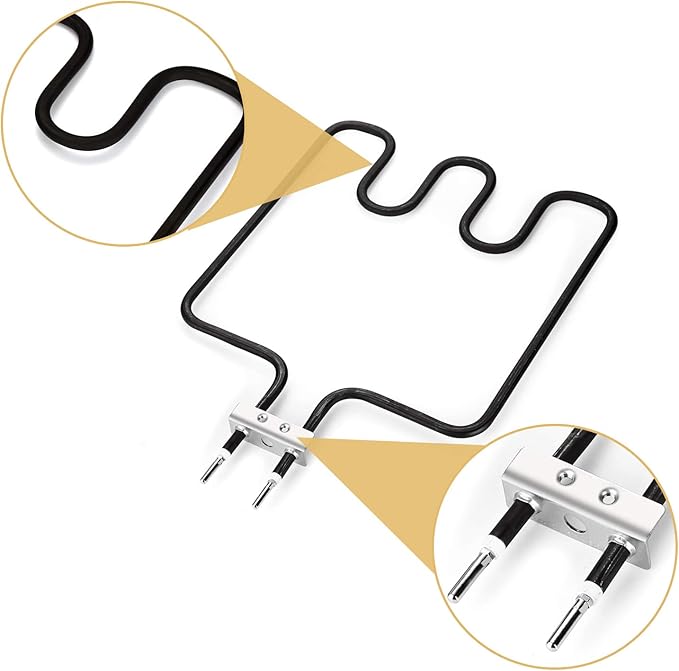 WADEO 1500 Watt Heating Element Compatible with Masterbuilt Electric Smoker and Grill, Adjustable Thermostat Cord Controller, Masterbuilt Smoker Parts for Smokers & Turkey Fryers