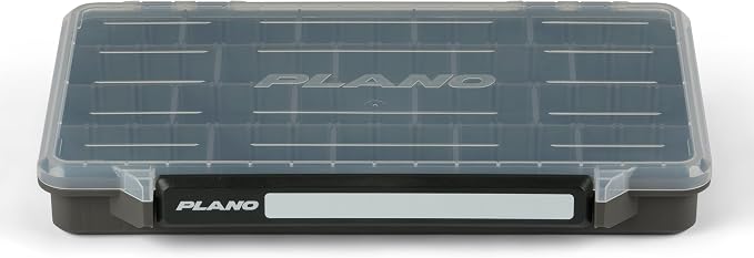 Plano StowAway 3700 Stow Tackle Box, with Corrosion-Preventive Rustricor, Single Latch Design, Transparent DuraView Lid, Stackable Storage for Fishing Bait, Lures and Gear