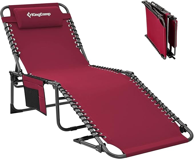 KingCamp Folding Outdoor Chaise Lounge