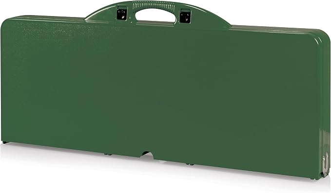 Picnic TIME Portable Folding Picnic Table with Seats for 4, Collapsible Aluminum Table with Benches & Umbrella Hole, Lightweight Foldable Table for Camping, Travel, Backyard, Tailgating | with Umbrella Hole