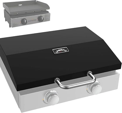 Upgraded Hinged Lid for Blackstone 1666 22" Omnivore Original Tabletop Griddle (2024 Model), Griddle Cover with Thermometer for Blackstone 1666 1813 2203 2271 2020 2205 22In Grill Case