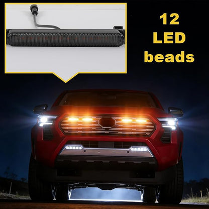 Auto Led Grills Lights fit for 2024 2025 2026 Toyota Tacoma Limited | amber ,white ,RGB 2025 2026 tacoma limited grille light assembly