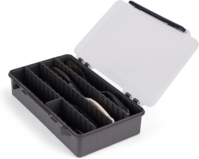 Plano StowAway 3700 Deep Stow Tackle Box, with Corrosion-Preventive Rustricor, Single Latch Design, Transparent DuraView Lid, Stackable Storage for Fishing Bait, Lures and Gear