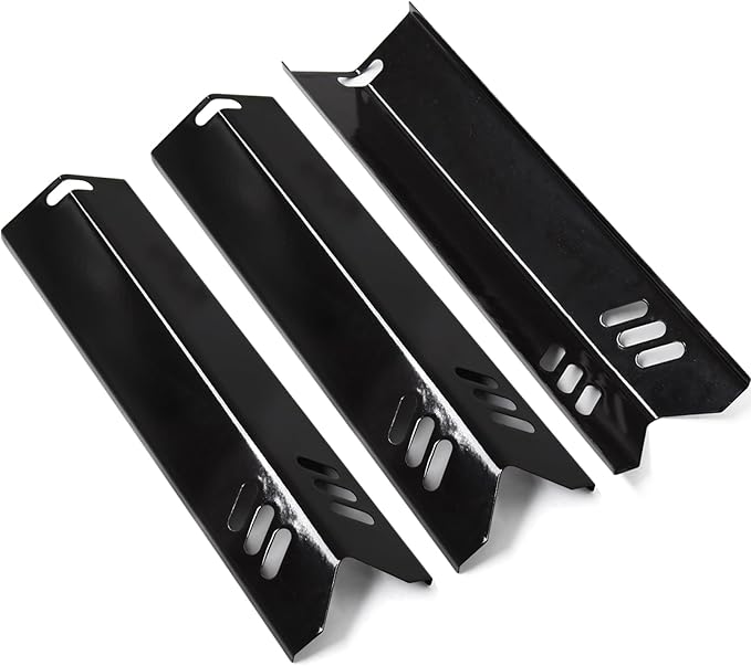 Criditpid B0212-040 Grill Heat Tent Replacement Parts for Blue Rhino 3 Burner GBC1932L GBC1793W Grill, Porcelain Steel 55-24-198 Heat Plate Shields for Revoace Grill Parts GBC1706W GBC1705WV Grill.