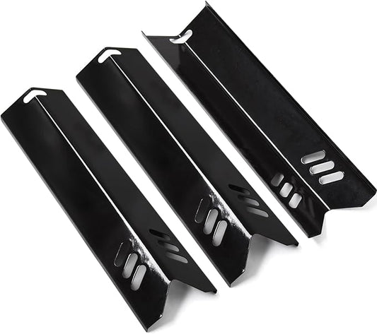 Criditpid B0212-040 Grill Heat Tent Replacement Parts for Blue Rhino 3 Burner GBC1932L GBC1793W Grill, Porcelain Steel 55-24-198 Heat Plate Shields for Revoace Grill Parts GBC1706W GBC1705WV Grill.